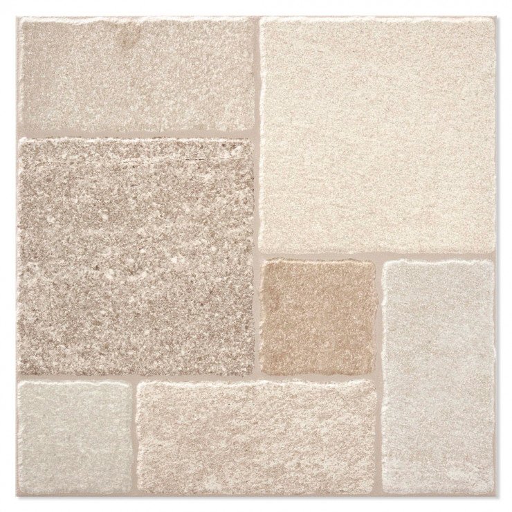 Klinker Rua Beige Mat-Relief 45x45 cm-0